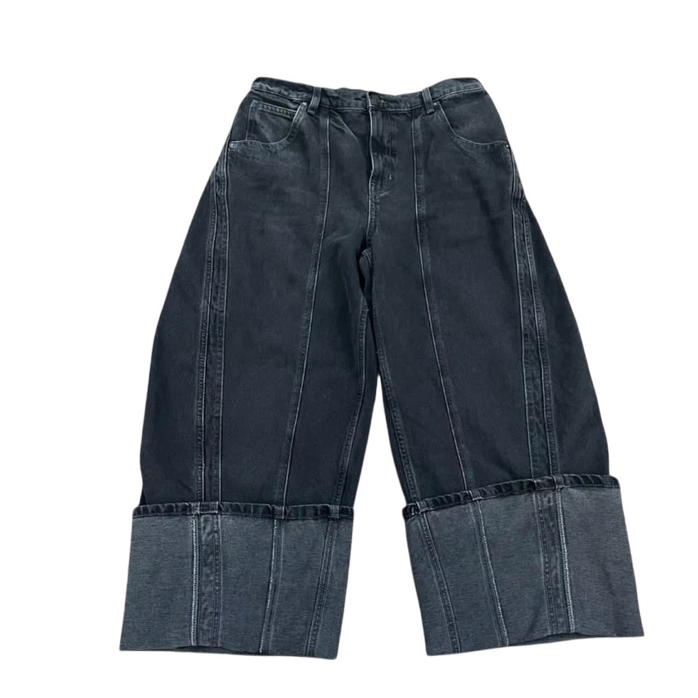 Free People We The Free Olsen Cuffed
Barrel Jeans Sz 29 - Picture 3 of 10